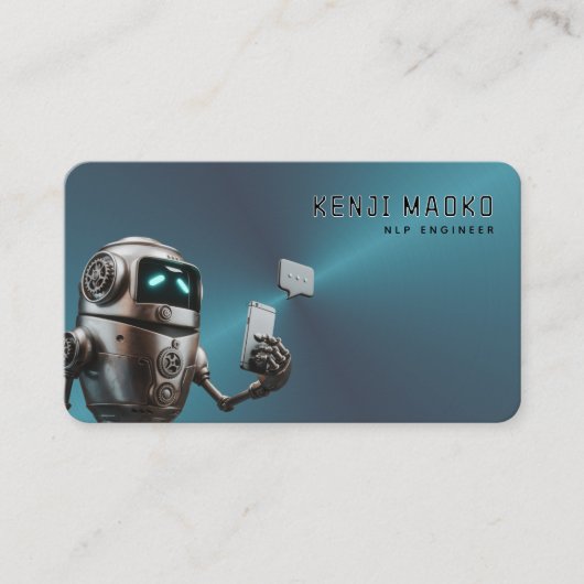 🤖Chatbot ontwikkelaar Conversational AI NLP Engin Visitekaartje (Voorkant)