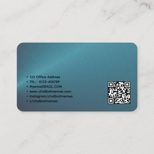 🤖Chatbot ontwikkelaar Conversational AI NLP Engin Visitekaartje (Achterkant)