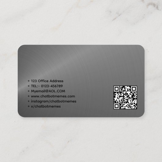 🤖Chatbot ontwikkelaar Conversational AI NLP Engin Visitekaartje (Achterkant)