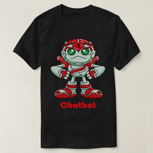 Chatbot Robot 1 T-shirt (Design voorkant)