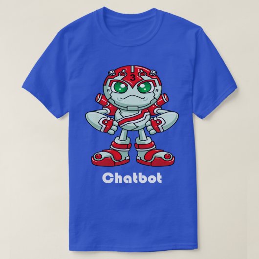 Chatbot Robot 2 T-shirt (Design voorkant)
