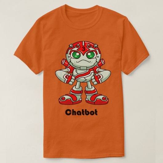 Chatbot Robot T-shirt (Design voorkant)