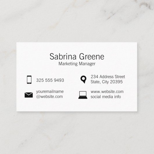 Chatbubbels | Communicatie | Netwerk Visitekaartje (Achterkant)