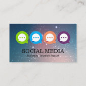 Chatbubbels | Communicatie | Netwerk Visitekaartje (Voorkant)