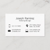 Chatbubbels | Moderne achtergrond Visitekaartje (Achterkant)