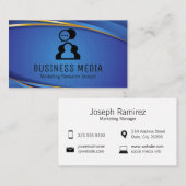 Chatbubbels | Moderne achtergrond Visitekaartje (Voorkant / Achterkant)