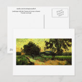 Chateau Auvers Landscape Twilight Van Gogh Fine Briefkaart (Voorkant / Achterkant)