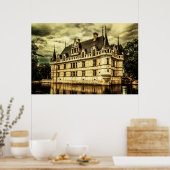 Chateau Azay le Rideau, Frankrijk. Poster (Keuken)