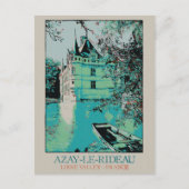 Chateau Azay-le-Rideau in de Loirevallei, Frankrij Briefkaart (Voorkant)