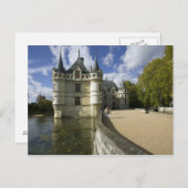 Chateau Azay-le-Rideau, Indre-et-Loire, 3 Briefkaart (Voorkant / Achterkant)