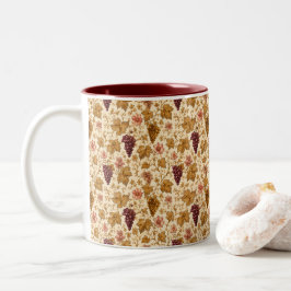 Château Bordeaux Botanical Grapes Mug Tweekleurige Koffiemok