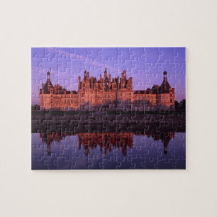 Chateau Chambord bij zonsondergang, Loire Valley,  Legpuzzel