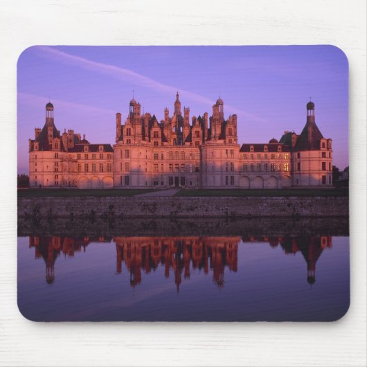 Chateau Chambord bij zonsondergang, Loire Valley,  Muismat (Voorkant)