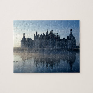 Chateau Chambord bij zonsopgang, Loir-et-Cher, Loi Legpuzzel