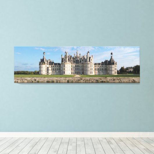 Chateau Chambord Canvas Afdruk (Insitu (Houten vloer))