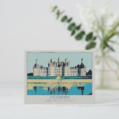 Château Chambord in de Loirevallei, Frankrijk Briefkaart (Staand voorkant)
