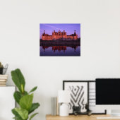Chateau Chambord in sunset, Loire Valley, Frankrij Poster (Thuiskantoor)
