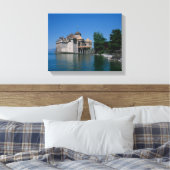 Chateau Chillon, Lake Genève, Kanton Vaud, Canvas Afdruk (Insitu (Slaapkamer))