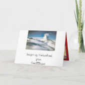 Chateau chinon, Meer van Genève 2 Feestdagen Kaart (Achterkant)