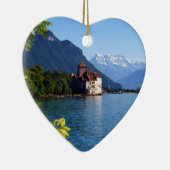 Chateau Chinon, naast het meer van Genève Keramisch Ornament (Rechts)