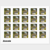Chateau Cos Labory in Saint Estephe, gesmeed Vierkante Sticker (Vel)