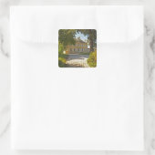 Chateau Cos Labory in Saint Estephe, gesmeed Vierkante Sticker (Tas)