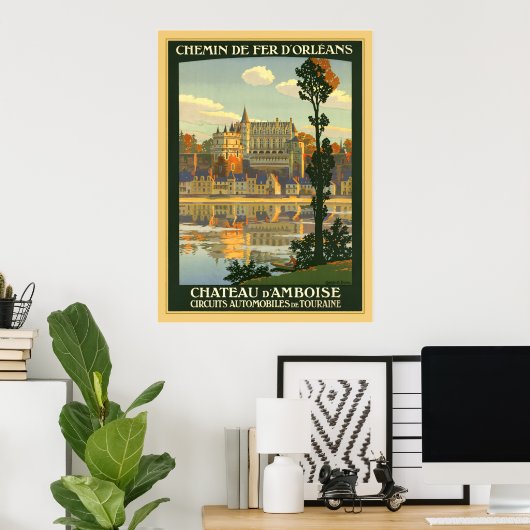 Chateau d'Amboise Poster (Thuiskantoor)
