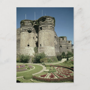 Chateau d'Angers, voltooide 1238 Briefkaart