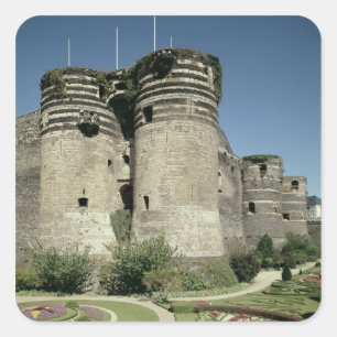Chateau d'Angers, voltooide 1238 Vierkante Sticker