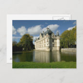 Chateau de Azay-le-Rideau, Indre-et-Loire, 2 Briefkaart (Voorkant / Achterkant)