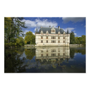 Chateau de Azay-le-Rideau, Indre-et-Loire, 4 Foto Afdruk