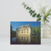 Chateau de Azay-le-Rideau, Indre-et-Loire, Briefkaart (Staand voorkant)