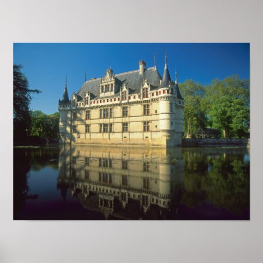 Chateau de Azay-le-Rideau, Indre-et-Loire, Poster (Voorkant)