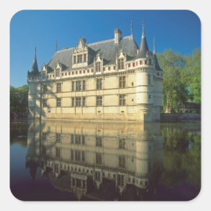 Chateau de Azay-le-Rideau, Indre-et-Loire, Vierkante Sticker