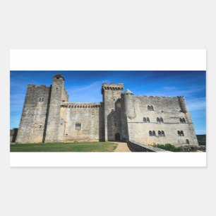 Chateau de Beynac castle rechthoekige sticker