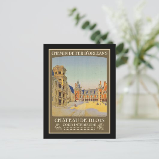 Chateau de Blois Cour intrieure Briefkaart (Staand voorkant)