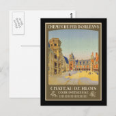 Chateau de Blois Cour intrieure Briefkaart (Voorkant / Achterkant)