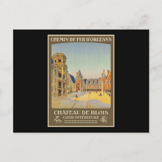 Chateau de Blois Cour intrieure Briefkaart (Voorkant)