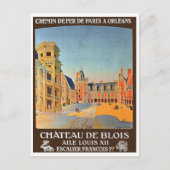 Chateau de Blois, Frankrijk,  Frans reizen Briefkaart (Voorkant)