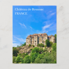 Château de Boussac Castle Frankrijk Briefkaart