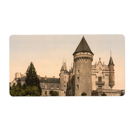 Chateau de Busset, nabij Vichy, Frankrijk Etiket (Voorkant)