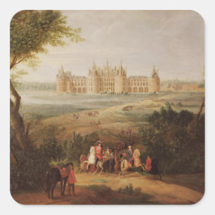 Chateau de Chambord, 1722 Vierkante Sticker