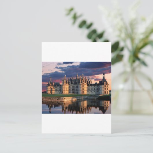 chateau de chambord Castle, Loire Valley, Frankrij Briefkaart (Staand voorkant)