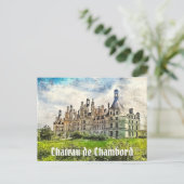 Chateau de Chambord, Frankrijk. Briefkaart (Staand voorkant)