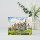 Chateau de Chambord, Frankrijk. Briefkaart (Staand voorkant)
