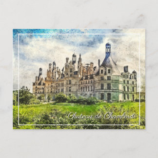 Chateau de Chambord, Frankrijk. Briefkaart