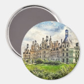 Chateau de Chambord, Frankrijk. Magneet (Voorkant / Achterkant)