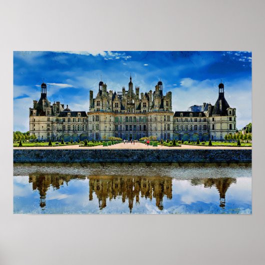 Chateau de Chambord, Frankrijk. Poster (Voorkant)