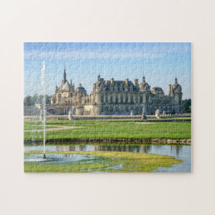 Chateau de Chantilly en Le Notre Garden - Frankrij Legpuzzel