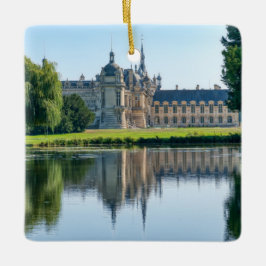Chateau de Chantilly en reflectie in een vijver Keramisch Ornament